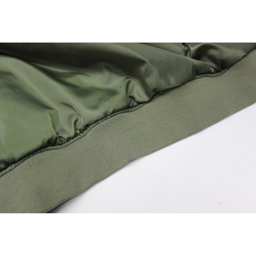 Gap Bomber Jacket Men's XXL Green Satin Full Zip Relaxed Fit Casual Outerwear - Picture 11 of 13